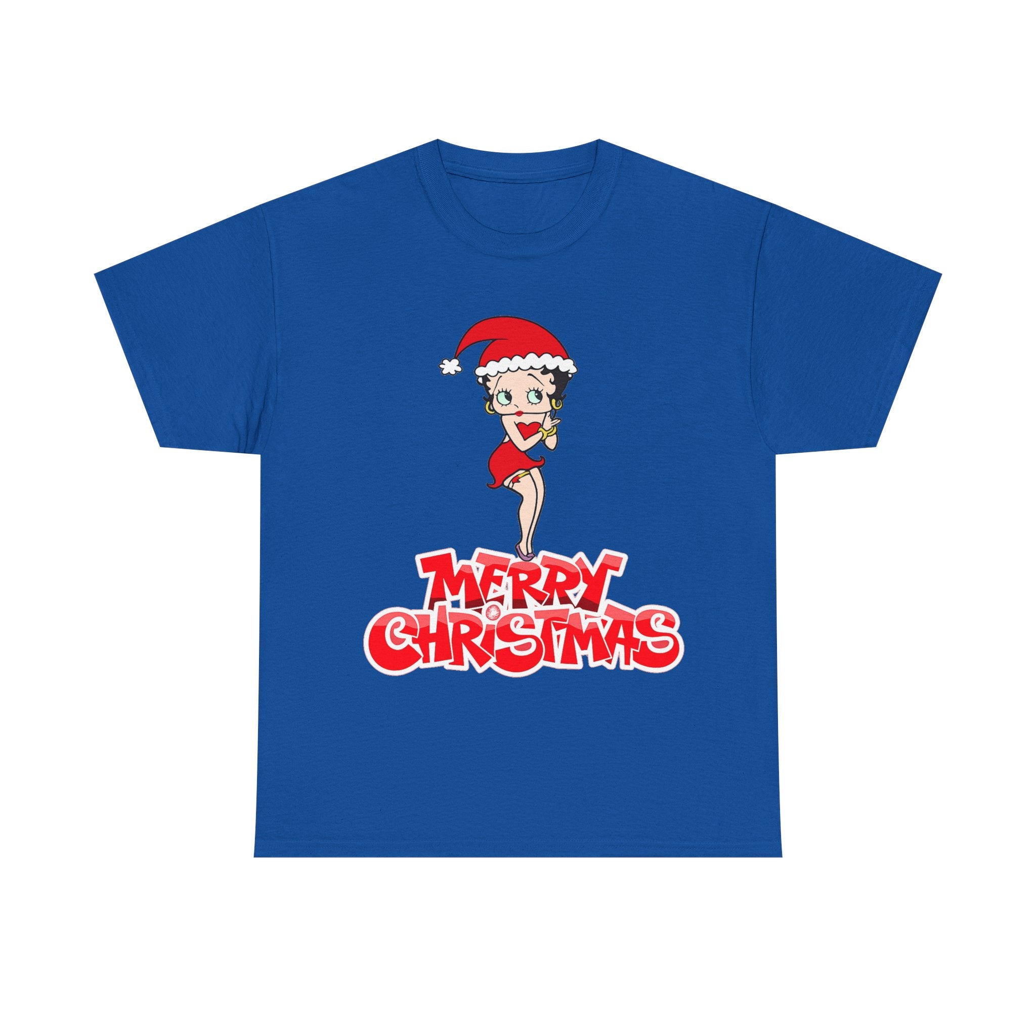 Christmas Betty Boop Tee - 'Merry Christmas' Holiday Graphic Shirt