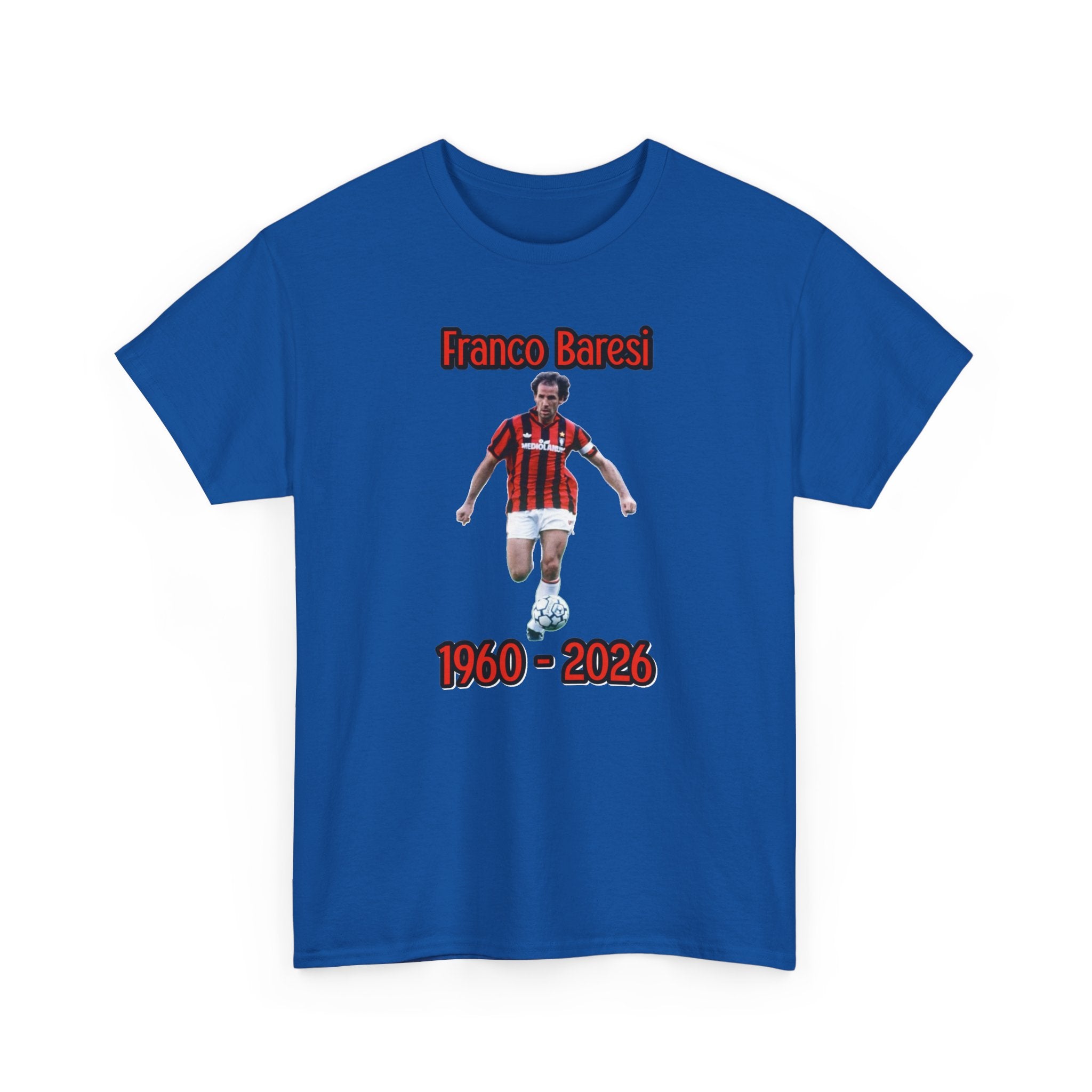 Franco Baresi 1960–2023 Memorial Soccer Tribute Tee