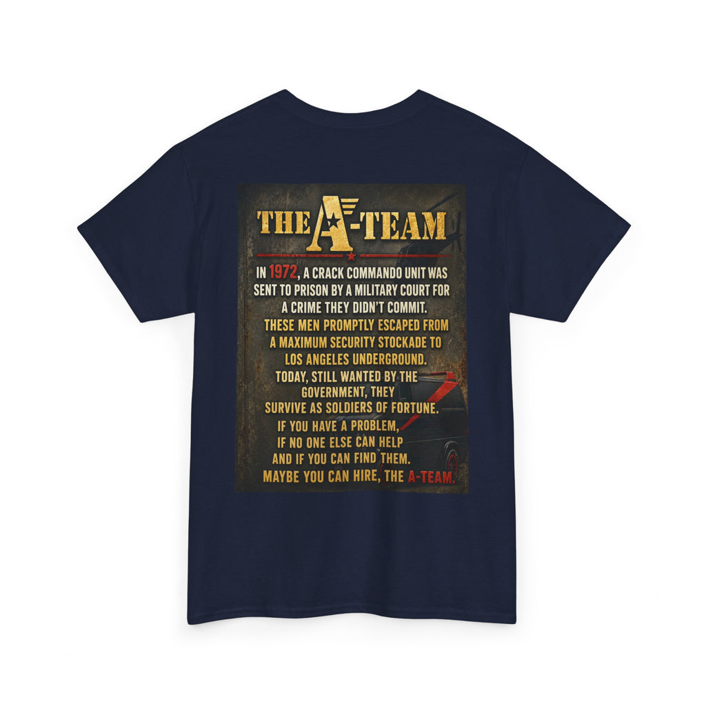 A-Team Graphic Tee — Retro TV Series Logo & Character Poster T-Shirt