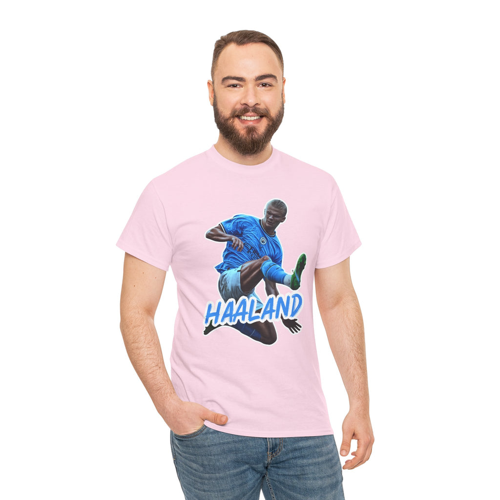 Erling Haaland Manchester City Soccer T‑Shirt – Dynamic Action Graphic Tee