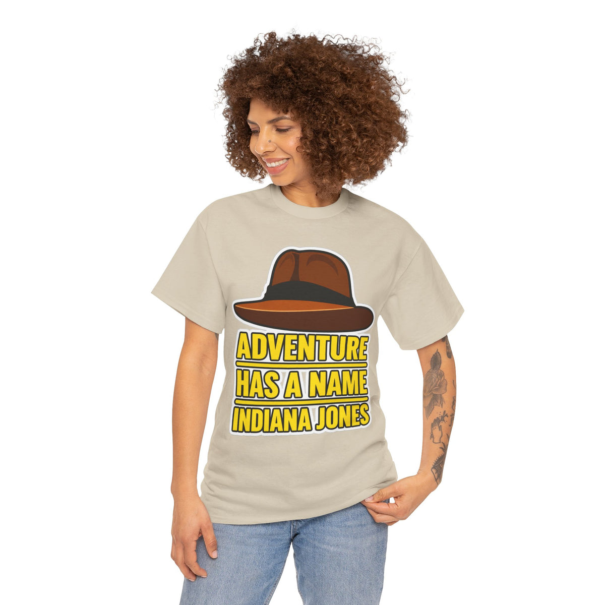 Adventure Has a Name Indiana Jones Graphic Cotton T-Shirt