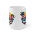 Miami Ceramic Coffee Cups, 11oz, 15oz
