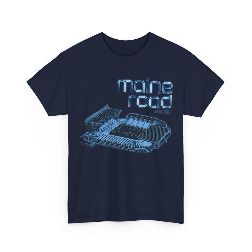 Maine Road Retro Stadium Tee — Vintage Football Arena Graphic Shirt