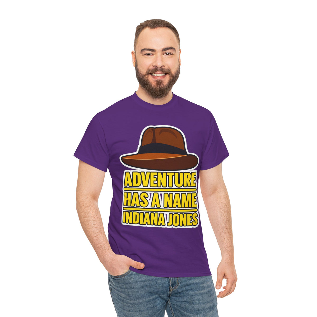 Adventure Has a Name Indiana Jones Graphic Cotton T-Shirt