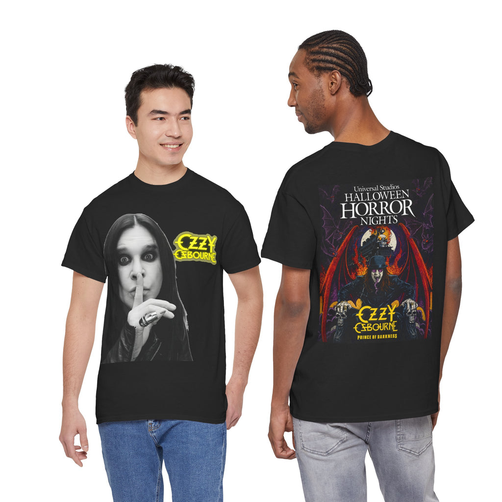 Ozzy Osbourne Halloween Horror Nights Tee — "Shh" Graphic Band T‑Shirt