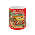 Christmas Beach Mug — "Merry Christmas 2026" Holiday Coffee Cup
