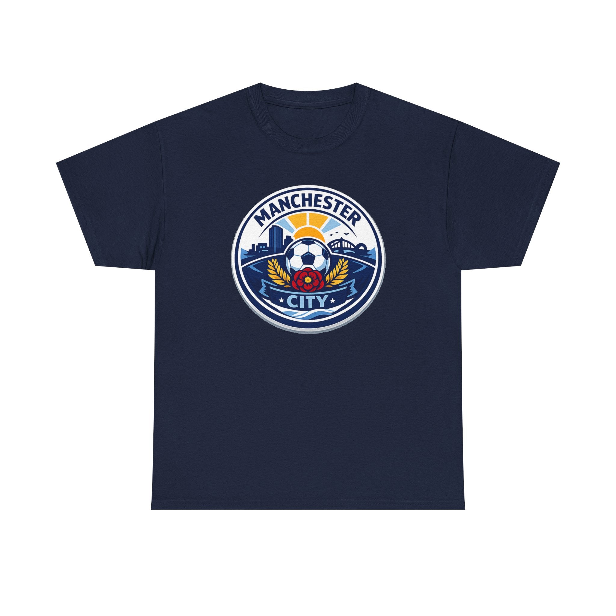 Manchester City Unofficial Soccer Logo T-Shirt — Football Fan Tee