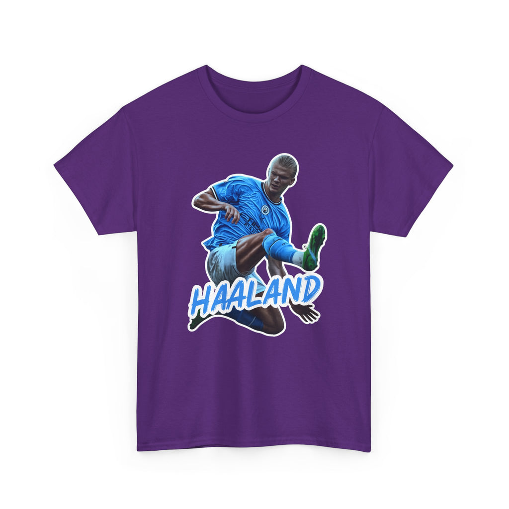 Erling Haaland Manchester City Soccer T‑Shirt – Dynamic Action Graphic Tee