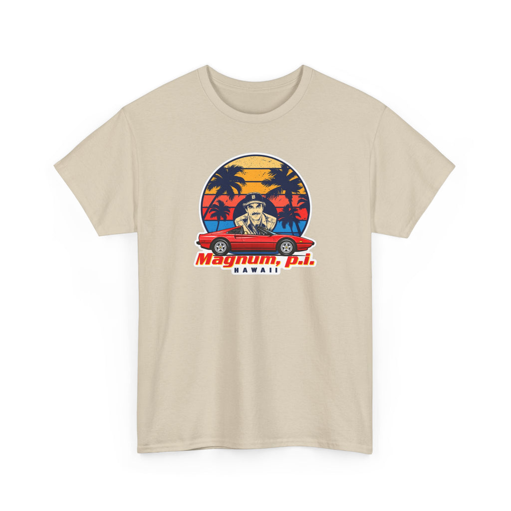 Magnum P.I. Hawaii Retro Sunset Cotton T-Shirt / Tee