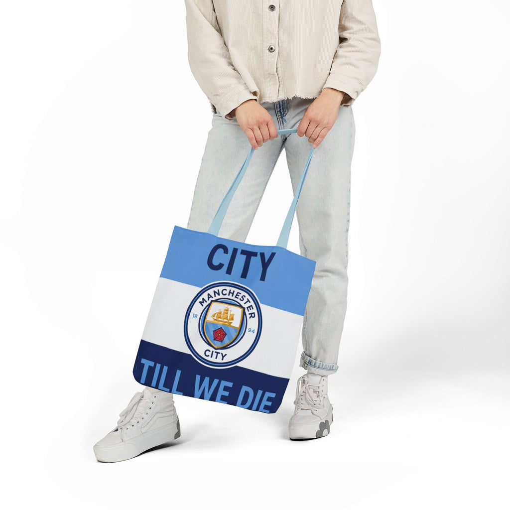 City Till We Die Unofficial Canvas Tote Bag — Manchester Football Fan Bag