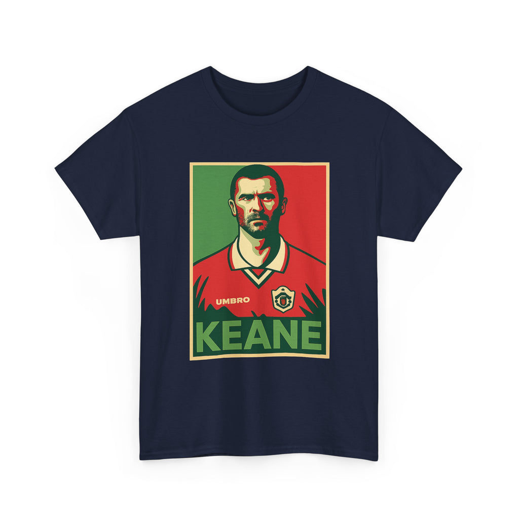 Keane Football Poster Tee — Retro Soccer Jersey Graphic T-Shirt