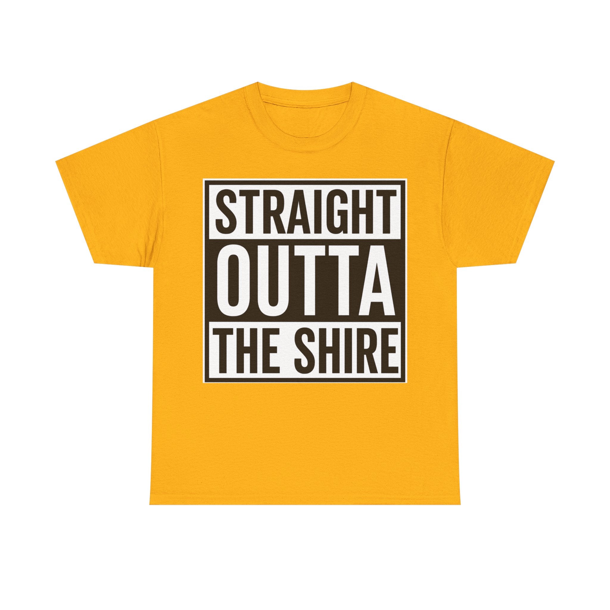 T-Shirt — "Straight Outta The Shire" Funny Hobbit Travel Tee