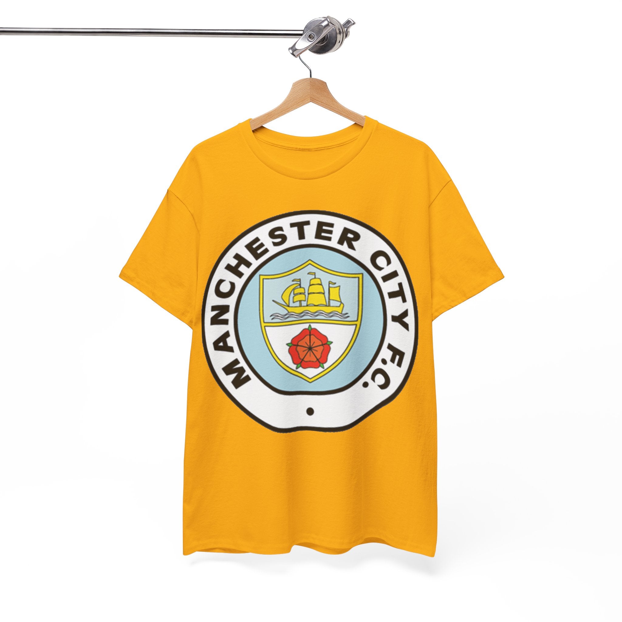 Manchester City F.C. Retro Crest T-Shirt – Retro Football Fan Tee