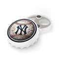 New York Yankees Baseball Bottle Opener — MLB Team Logo Cap-Style Opener