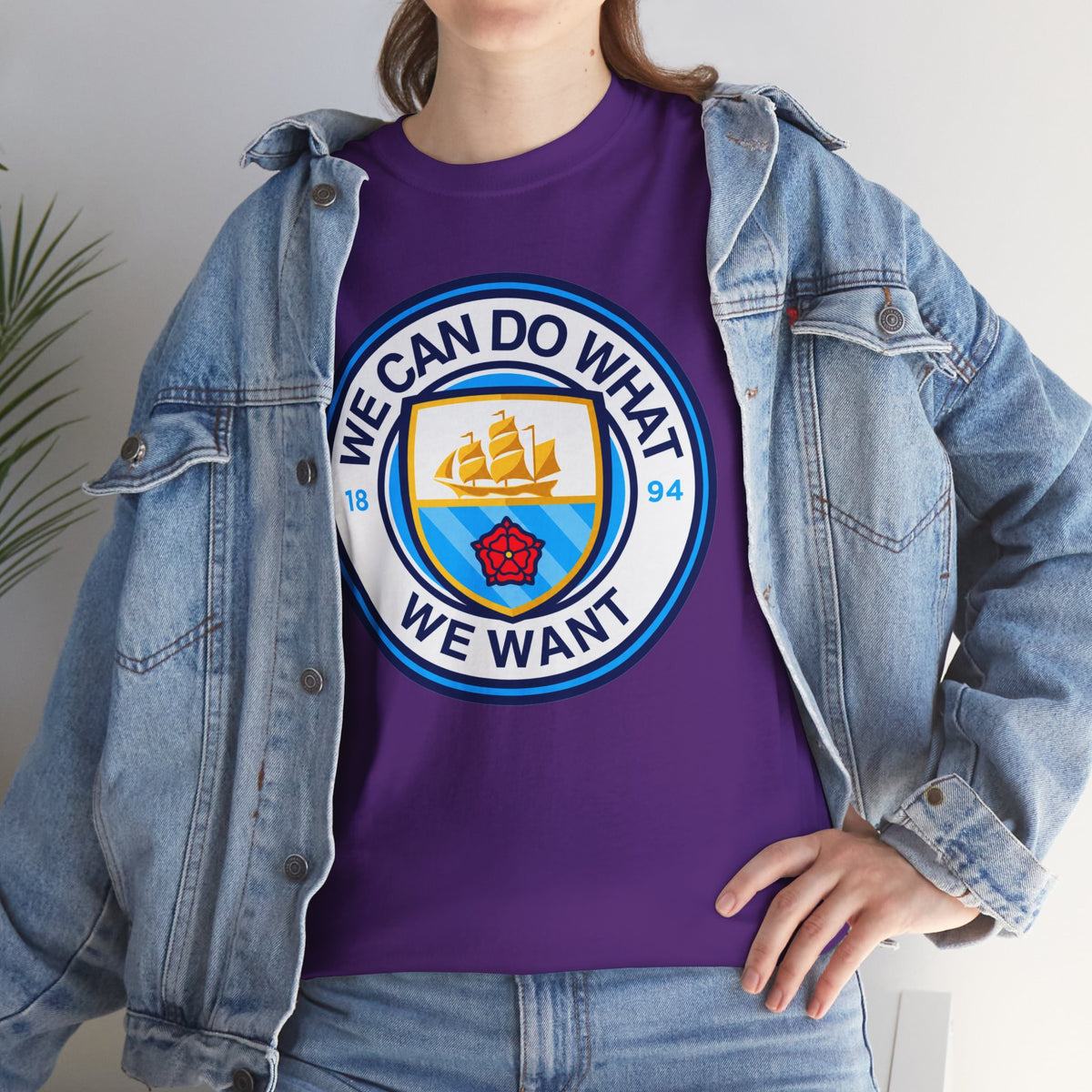 We Can Do What We Want Manchester  City Graphic Cotton T-Shirt
