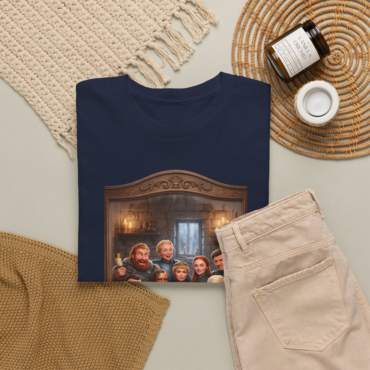 Game of Thrones Cast Portrait Inspired Cotton T-Shirt