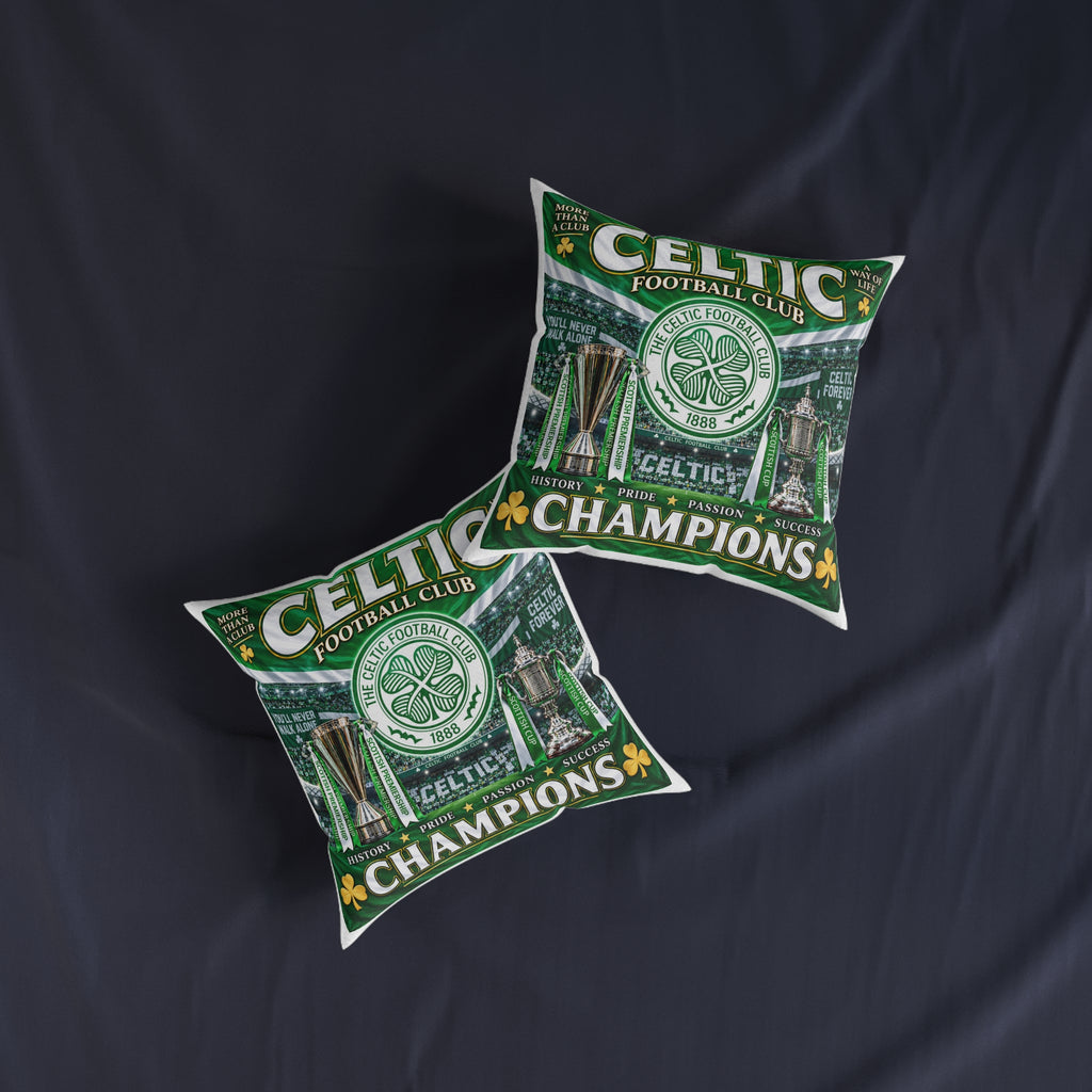 Celtic Football Club Champions Square Pillow