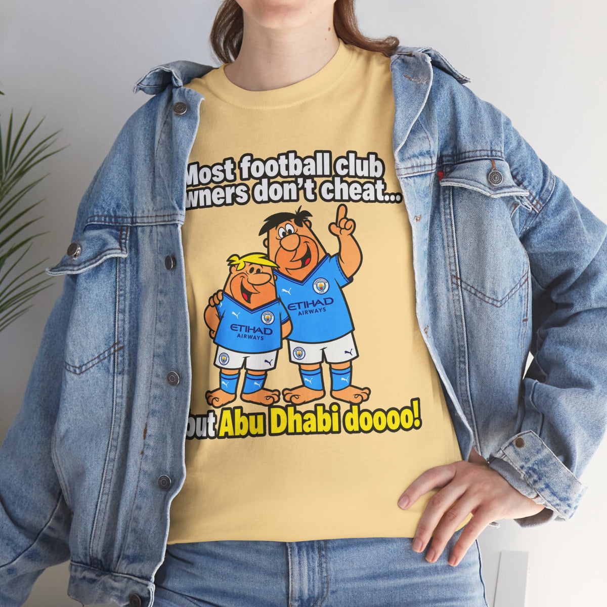 Manchester City Charges T‑Shirt — “Most Football Club Owners Don’t Cheat… but Abu Dhabi Dooo!”