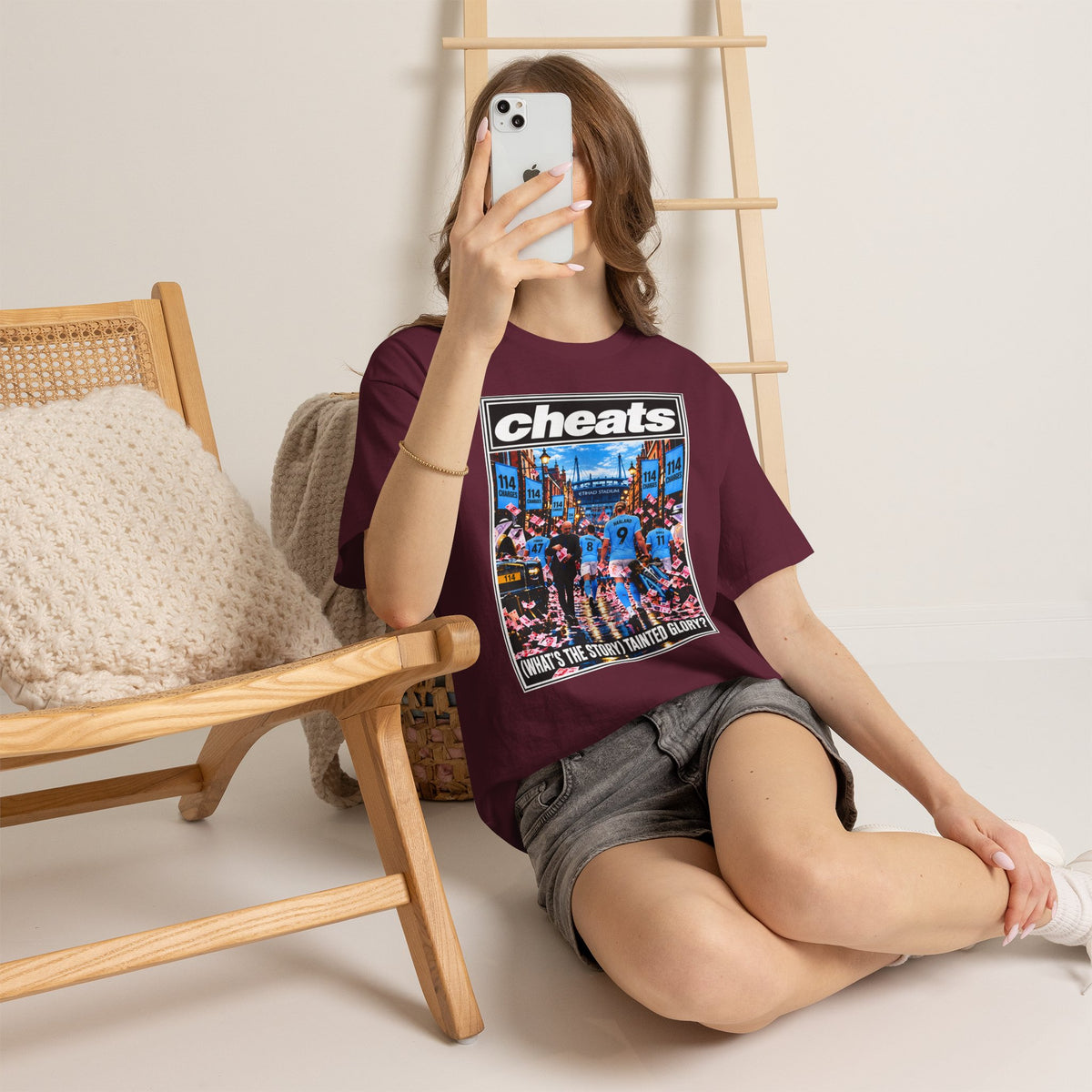 Cheats “What’s the Story? Tainted Glory?” Sports Graphic Cotton T-Shirt