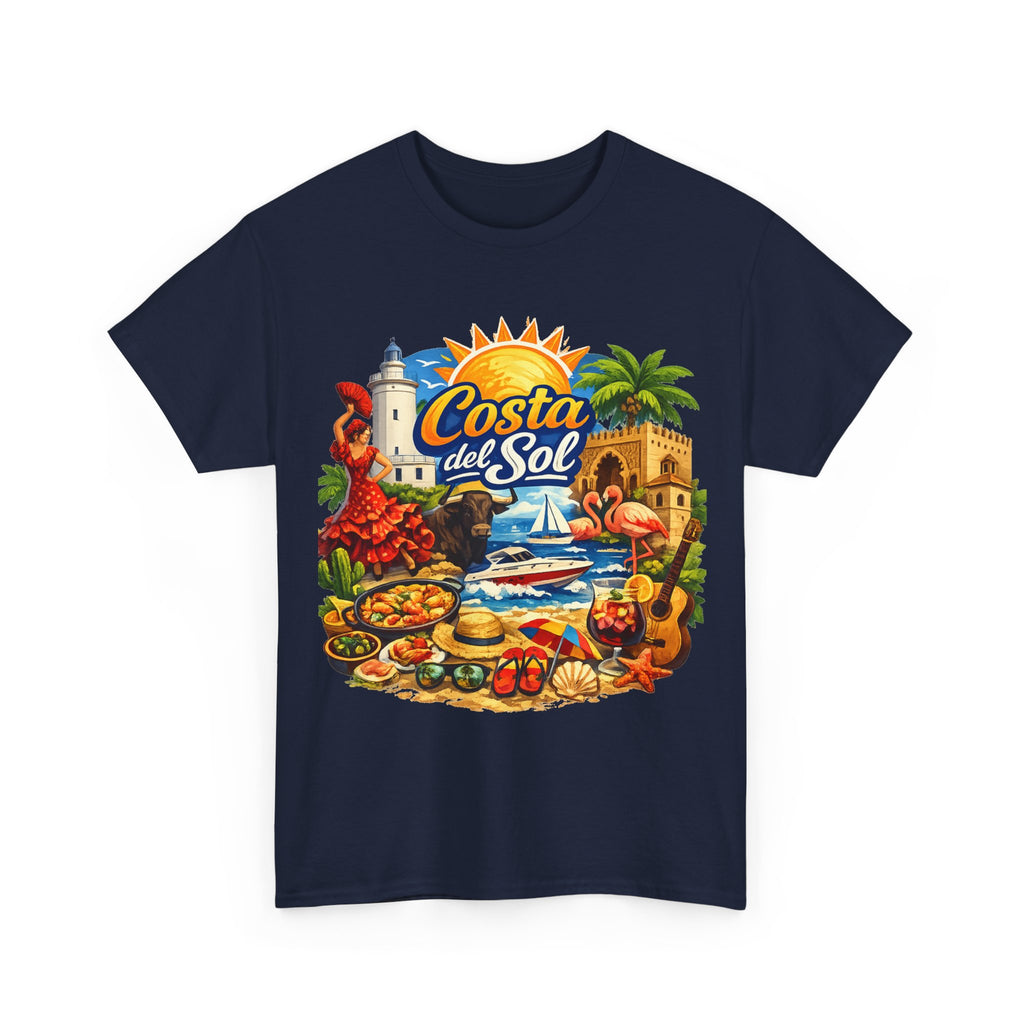 Costa del Sol Beach T-Shirt — Vintage Tropical Vacation Tee