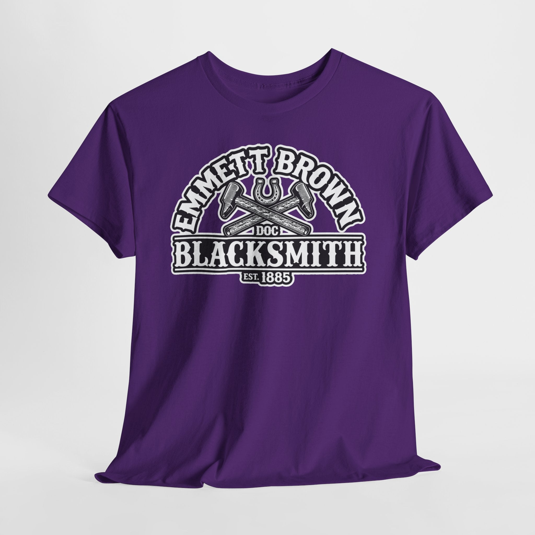 Blacksmith Emmett Brown Tee — Vintage Doc Blacksmith Graphic Shirt