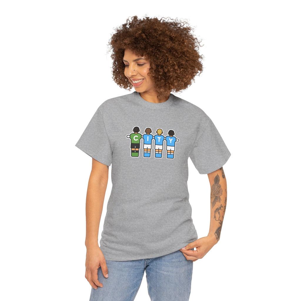 City Soccer Team Tee — Retro Foosball Players Graphic T-Shirt