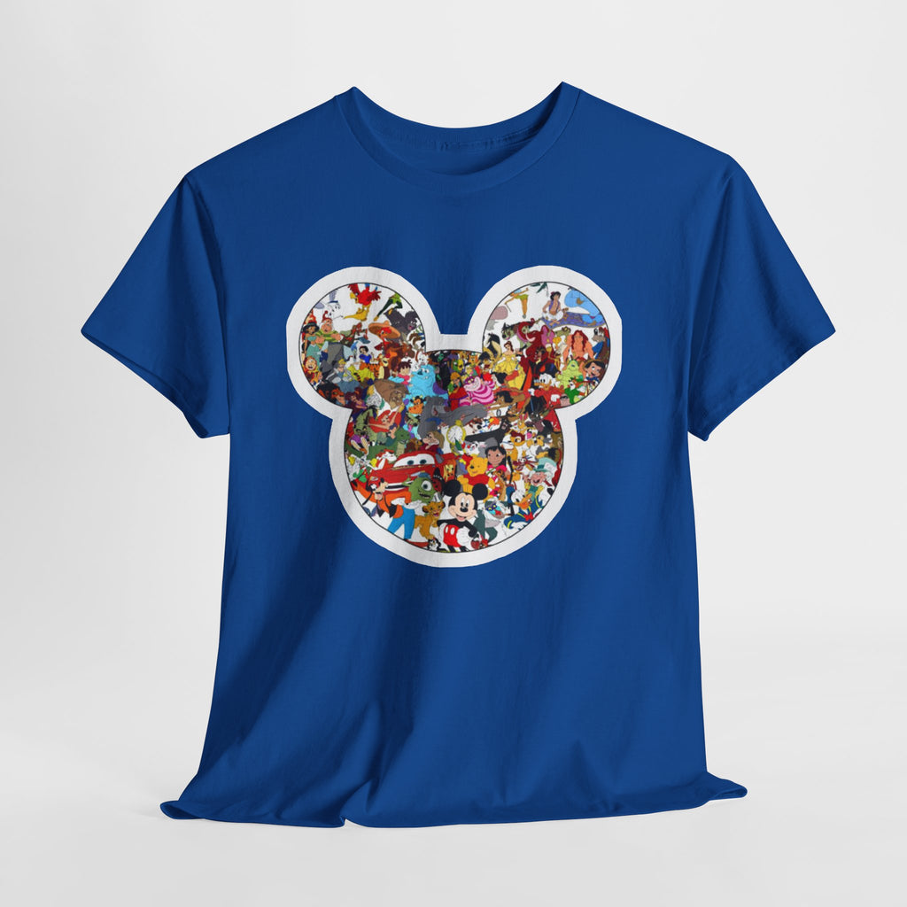 Mickey Collage T-Shirt — Vintage Disney Characters Graphic Tee