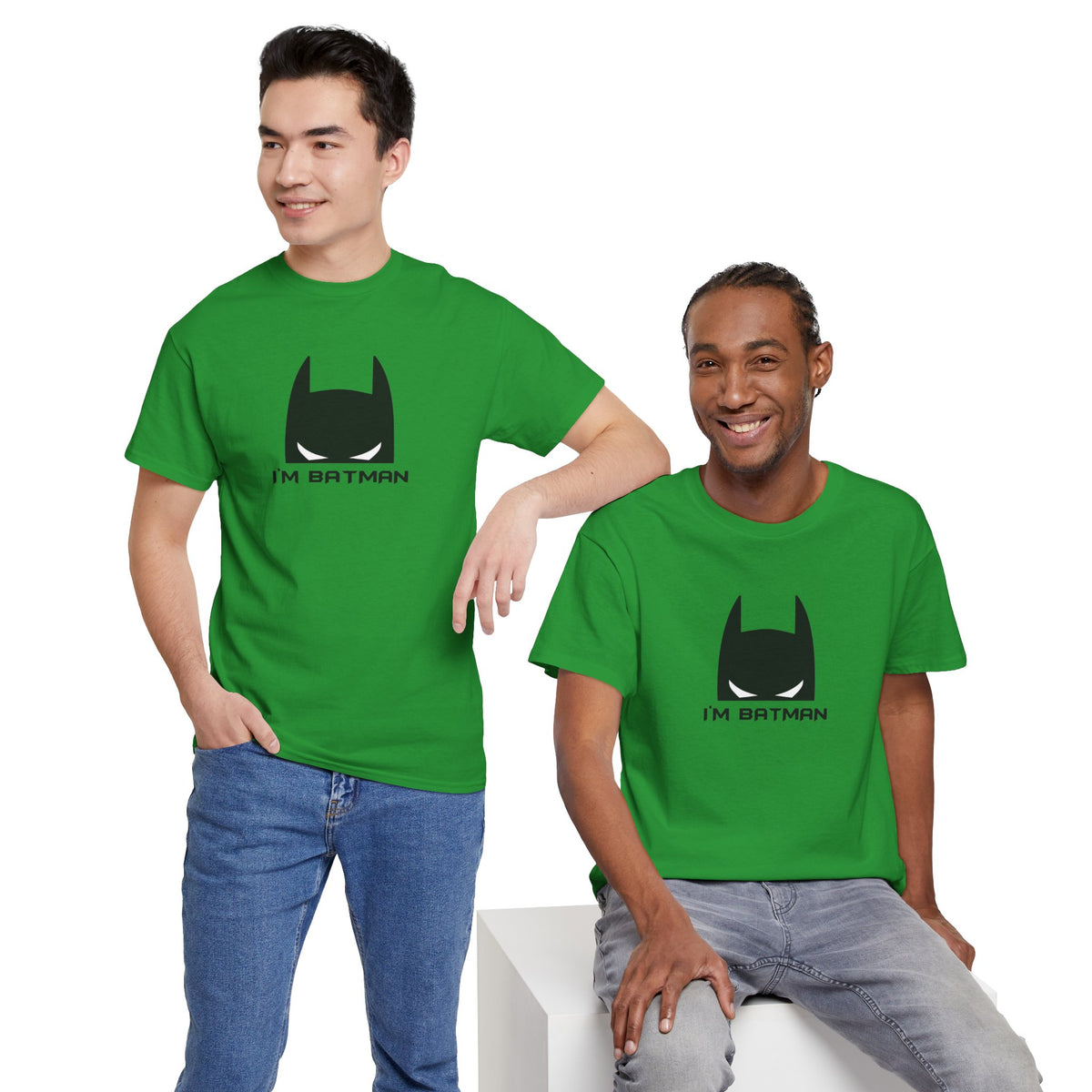 I'm Batman Graphic Tee — Funny Superhero Mask T-Shirt