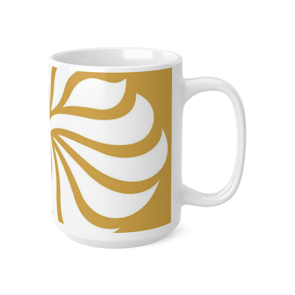 Team GB Gold Fleur-de-Lis Ceramic Mug — 11oz & 15oz Classic Coffee Cup