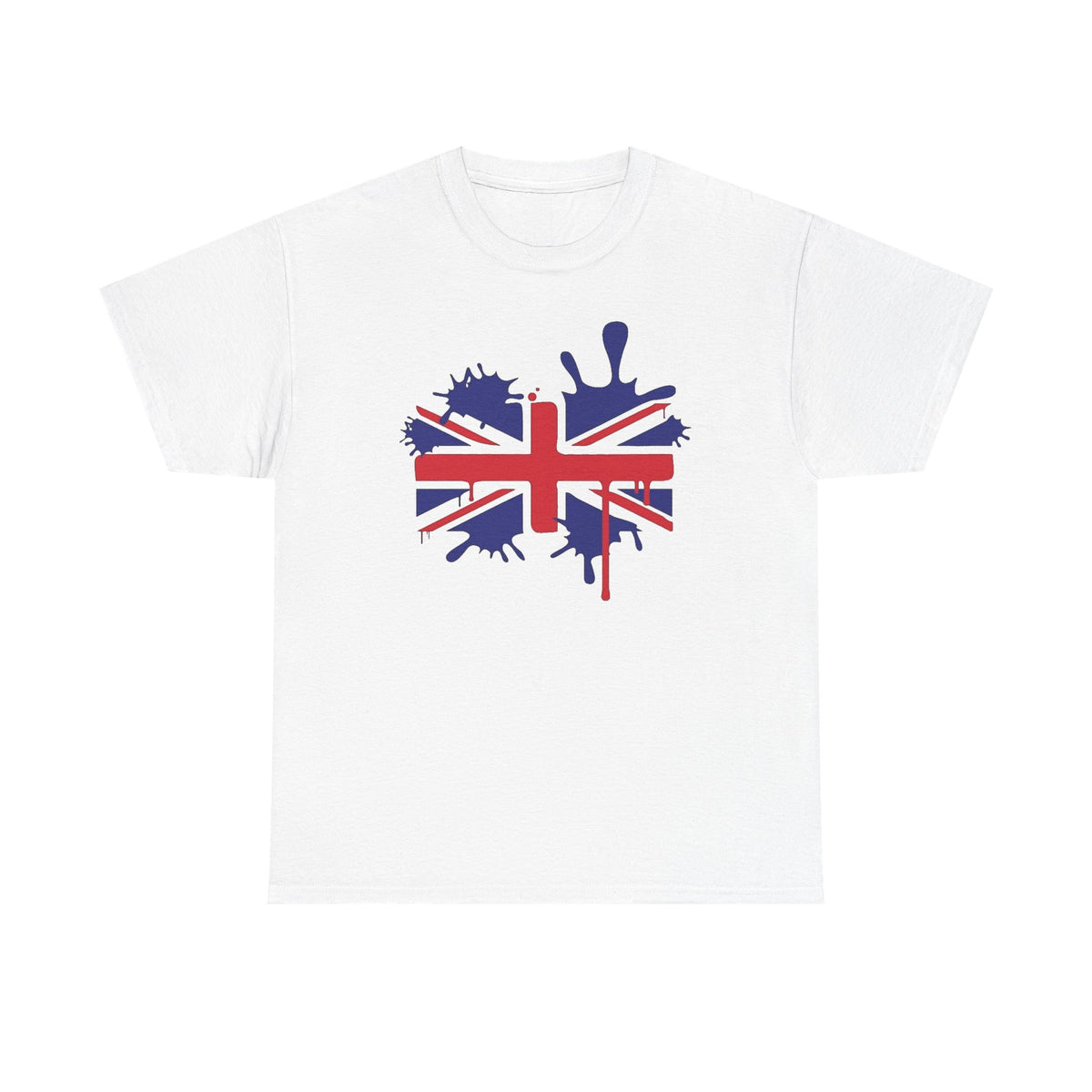 Union Jack Paint Splatter T-Shirt — British Flag Graphic Tee