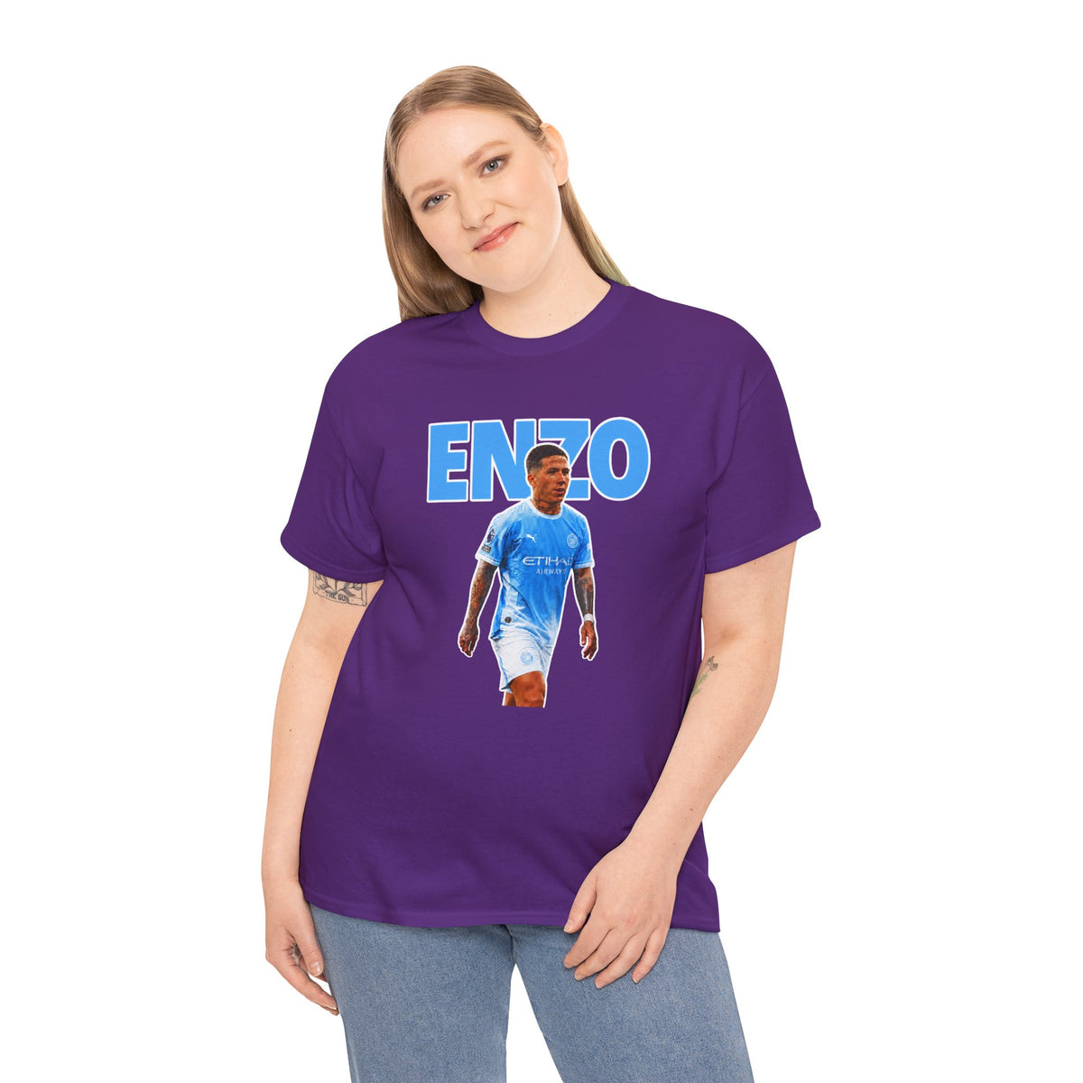 Enzo Fernandez Manchester City Inspired Cotton T-Shirt