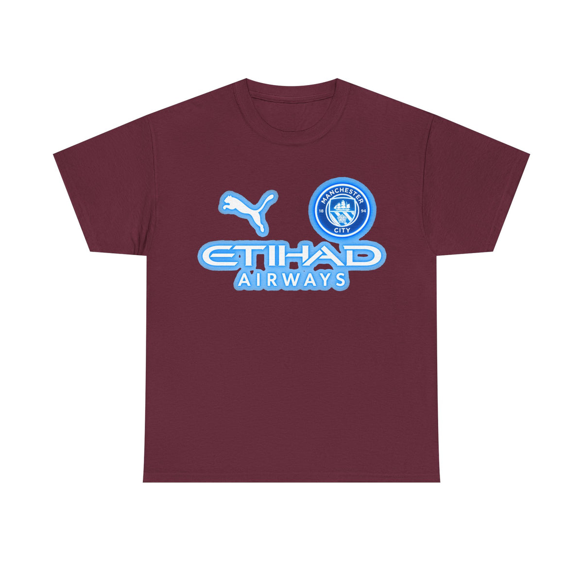 Manchester City Inspired Etihad Airways Logo Tee
