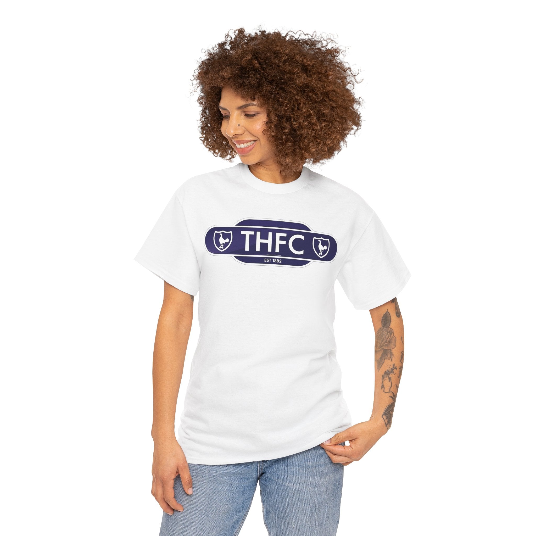 THFC Tottenham Hotspur Railway Sign T‑Shirt — Retro Football Club Tee