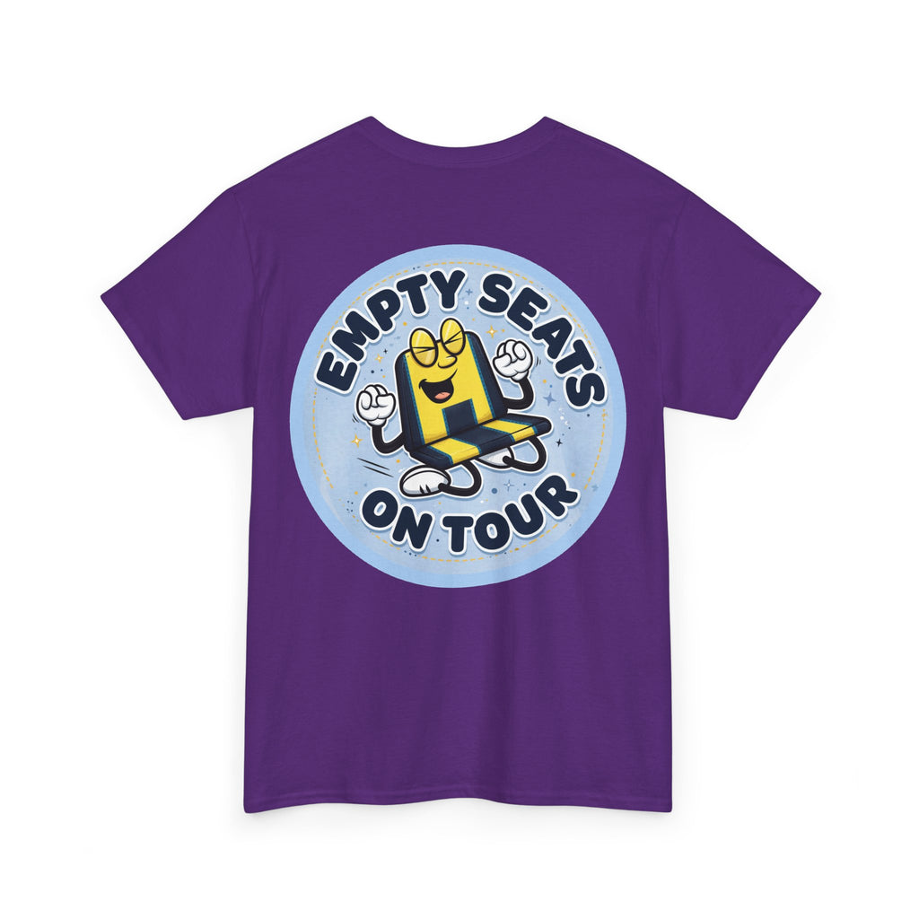 Manchester City T‑Shirt — "Empty Seats On Tour" Cartoon Seat Graphic Tee