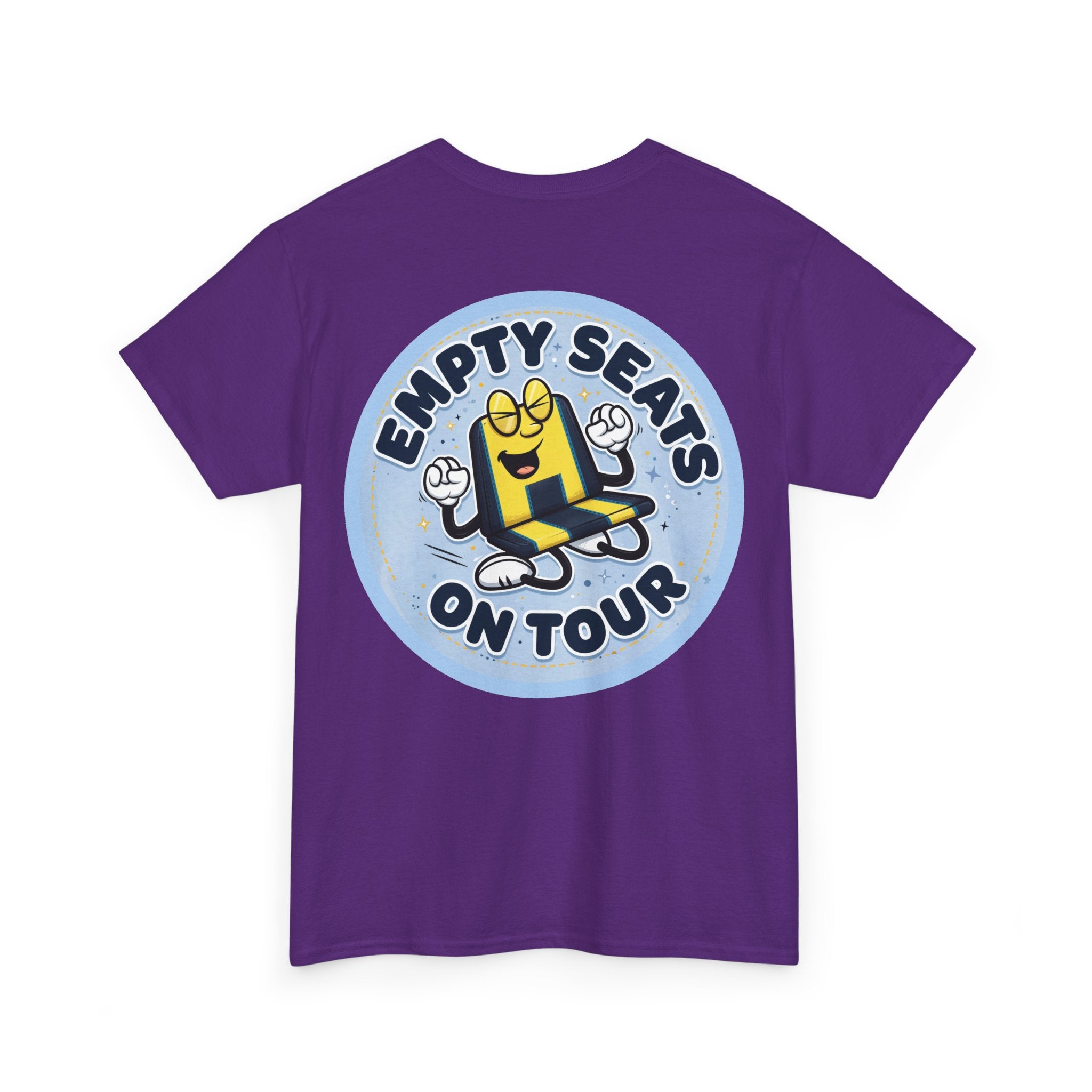 Manchester City T‑Shirt — "Empty Seats On Tour" Cartoon Seat Graphic Tee