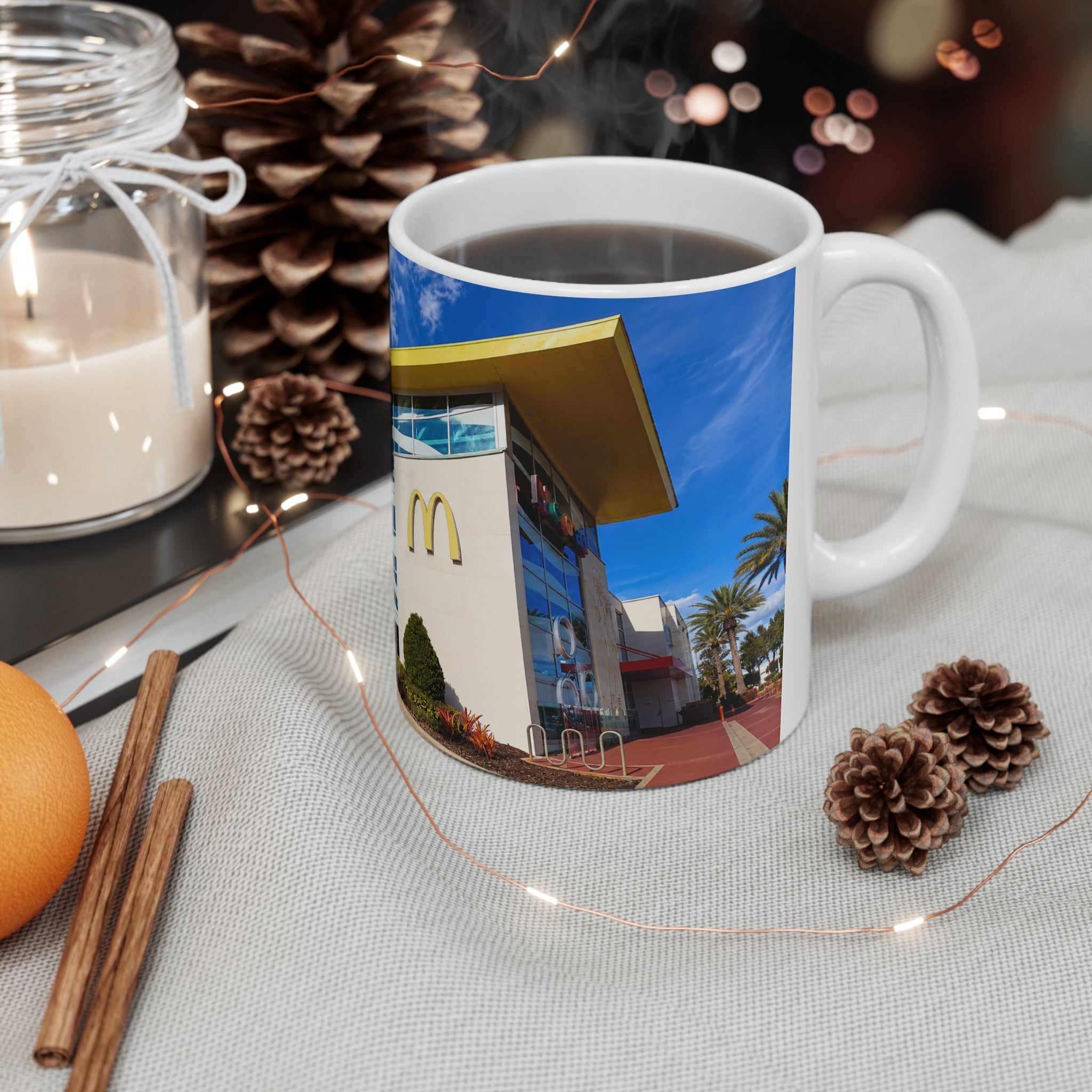 World's Largest Entertainment McDonald's Orlando Photo Mug - Ceramic Coffee Cup (11oz/15oz)