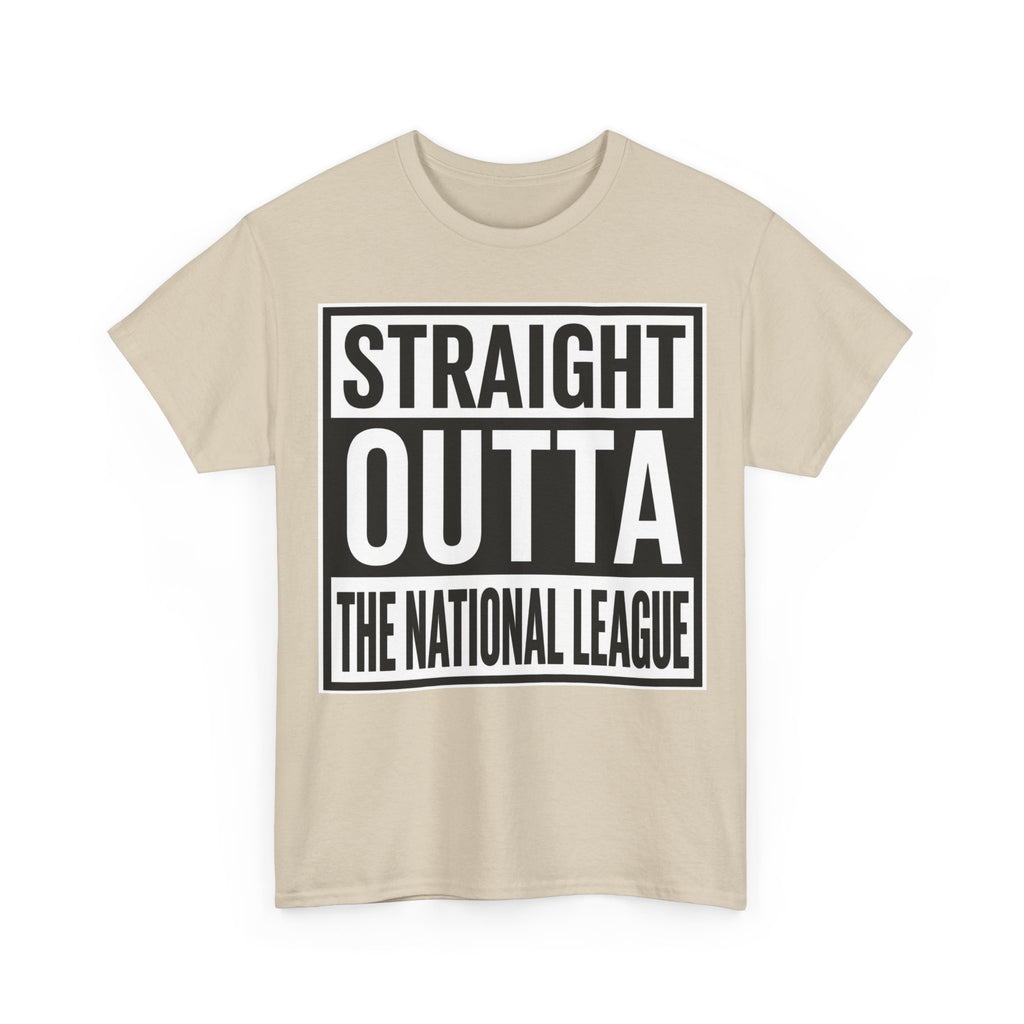 Straight Outta The National League T-Shirt – Football Fan Graphic Tee