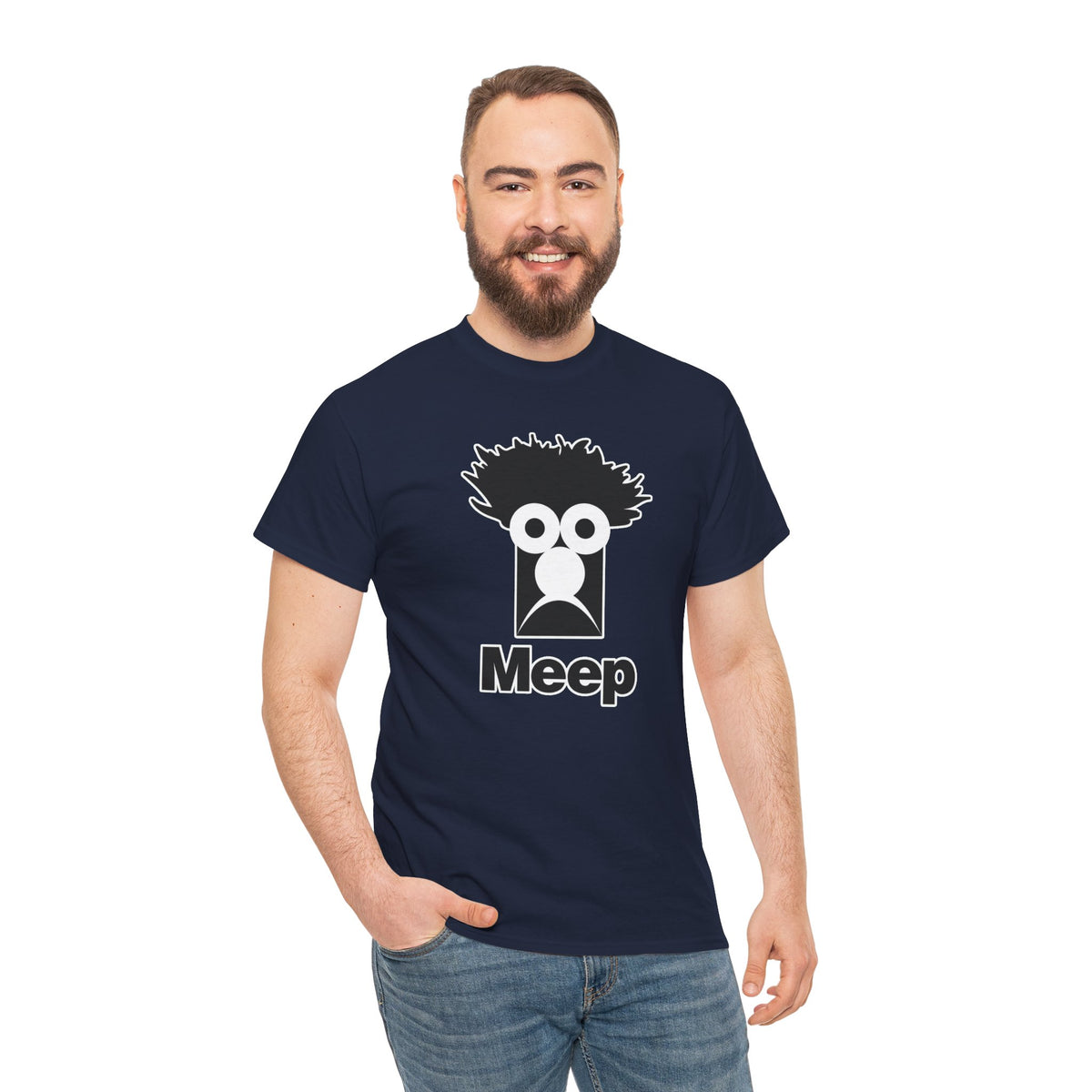 Meep Graphic Cotton T-Shirt / Tee