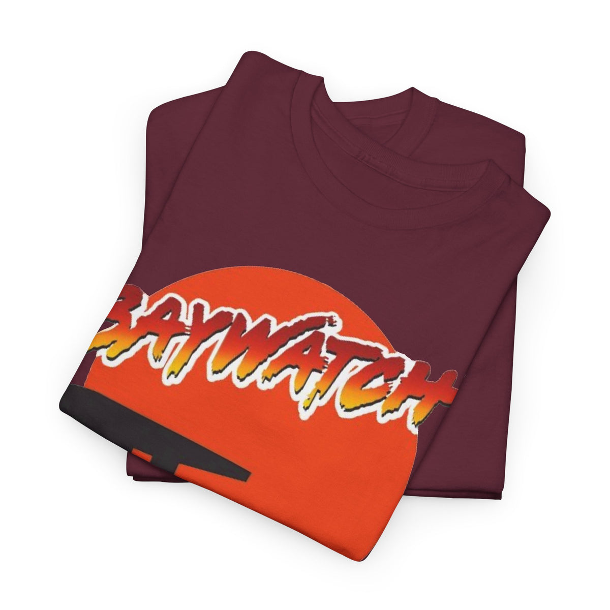 Baywatch Lifeguard Sunset Cotton T-Shirt