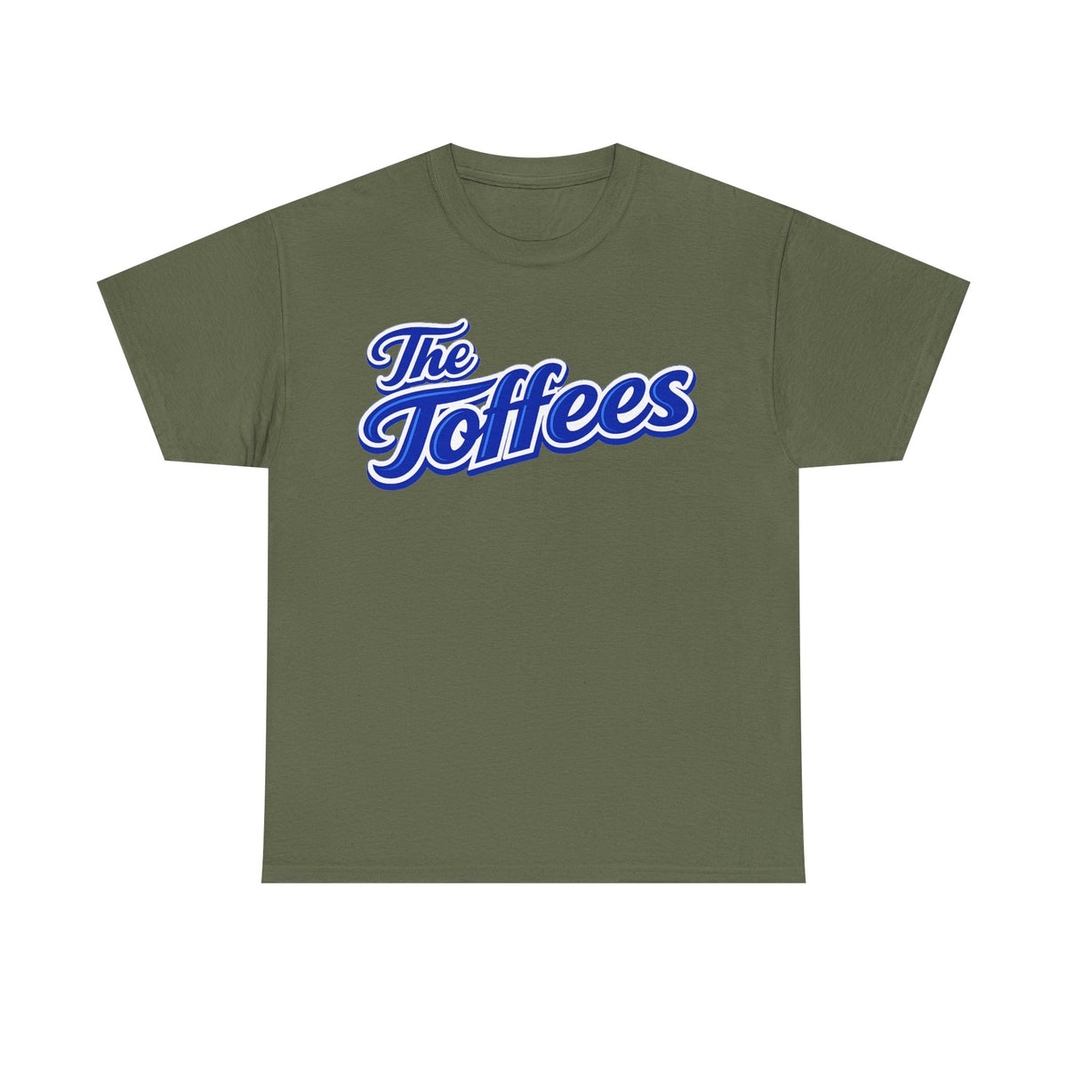 The Toffees Script Tee — Vintage Blue Logo T-Shirt