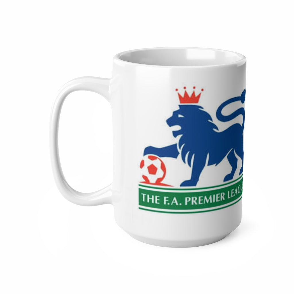 Retro Premier League Lion Logo Coffee Mug — Ceramic 11oz & 15oz