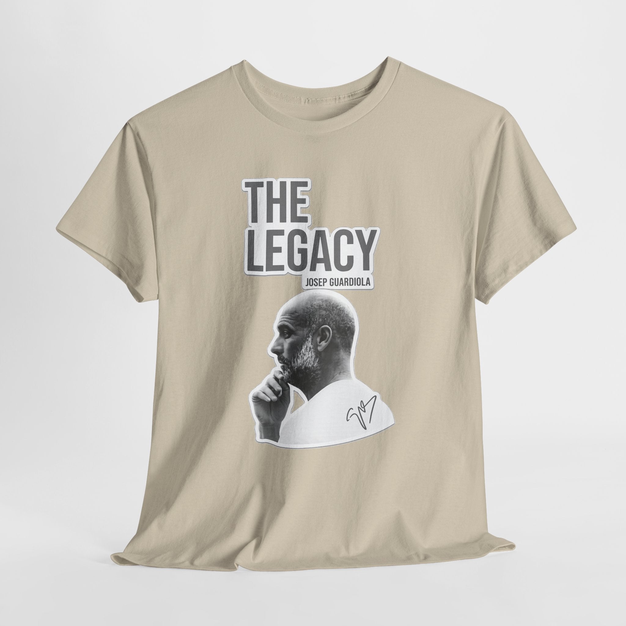 Pep Guardiola Manchester City The Legacy Tee — Inspirational Portrait Graphic T-Shirt