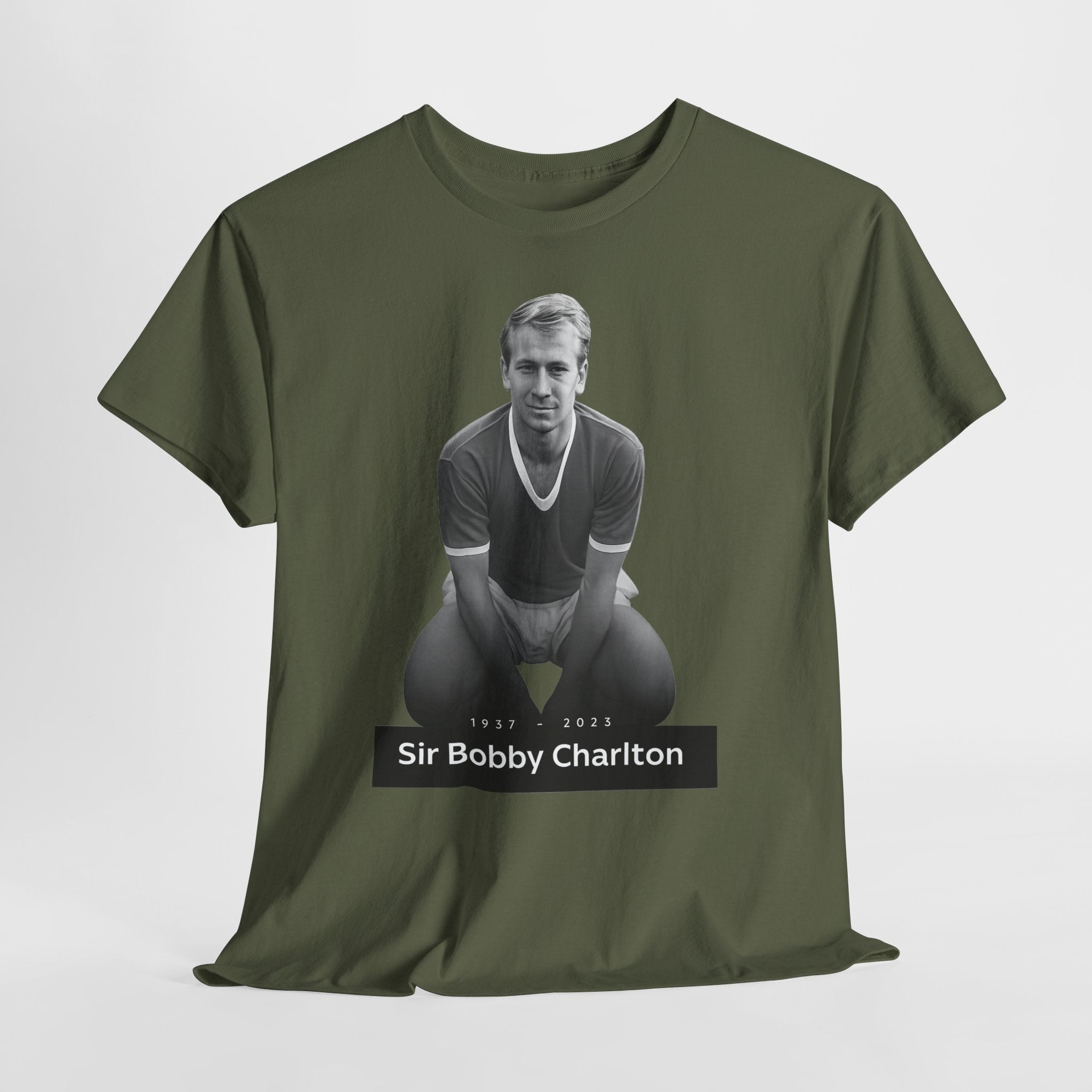 Sir Bobby Charlton Football Legend Cotton T‑Shirt