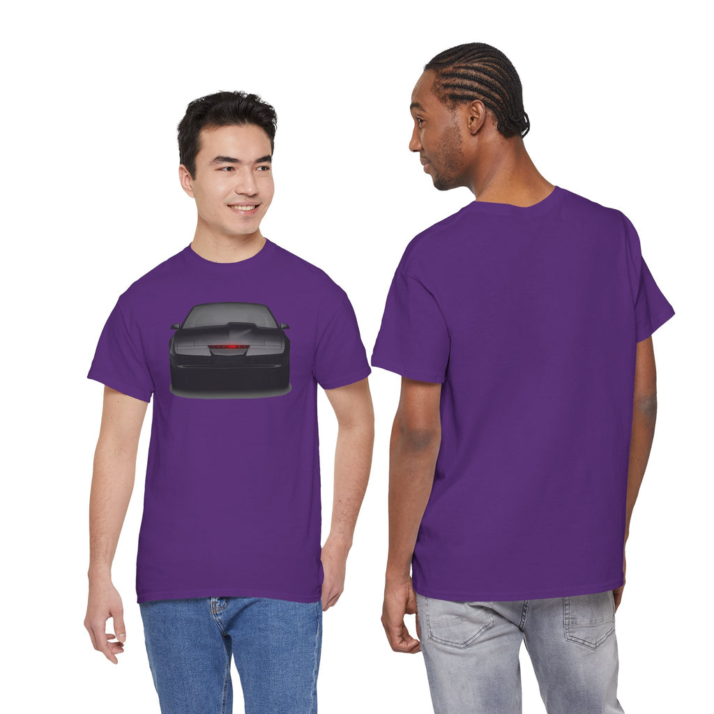 KITT-Inspired Retro Sports Car Tee — Front View Knight Rider Car Graphic Shirt