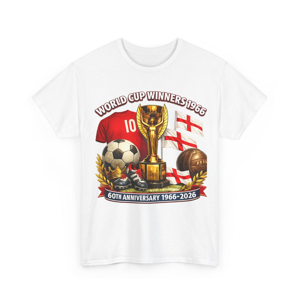 1966 World Cup Winners T‑Shirt — 60th Anniversary England Football Tribute