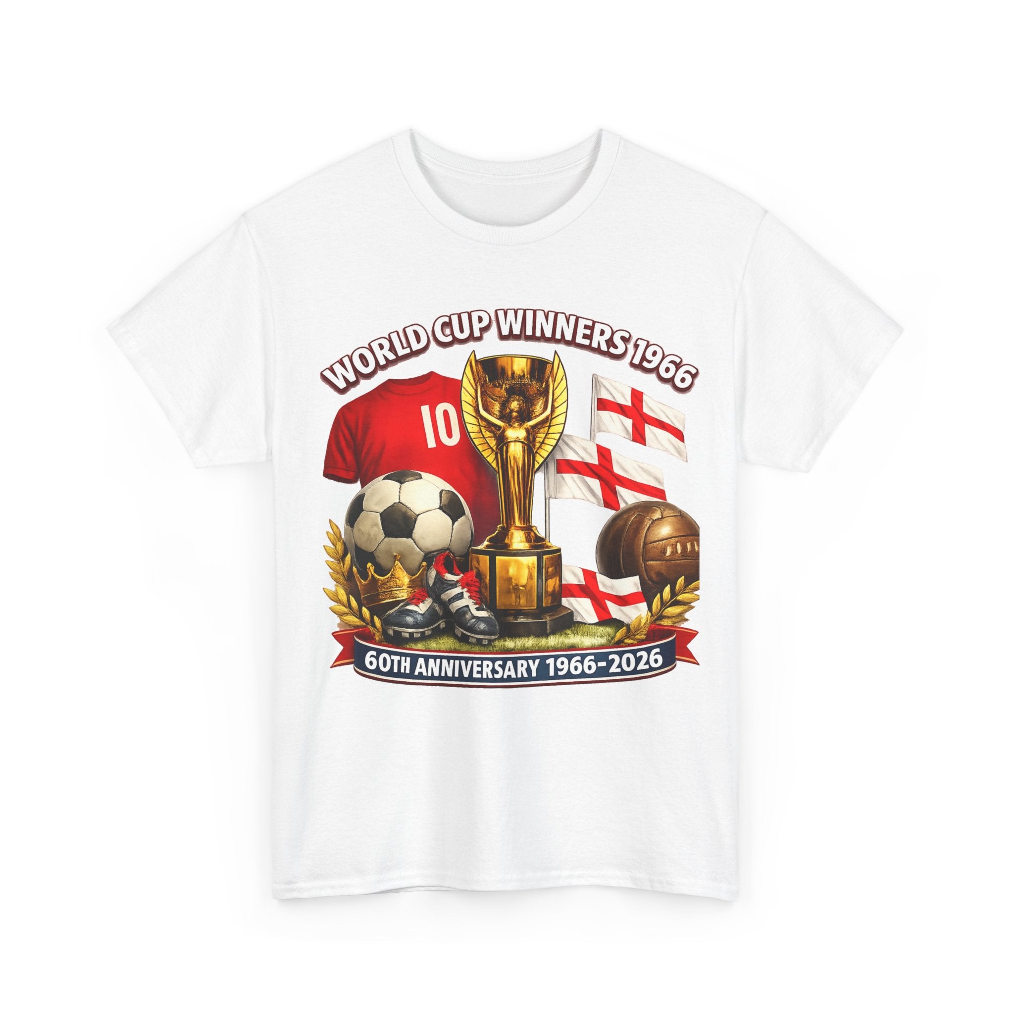 1966 World Cup Winners T‑Shirt — 60th Anniversary England Football Tribute