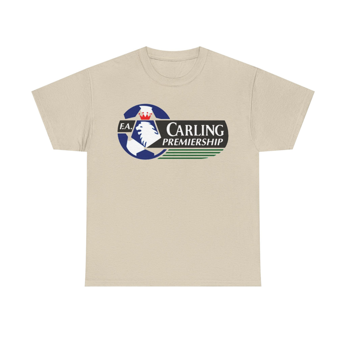 Carling Premiership Soccer Logo Tee — Vintage Football T‑Shirt