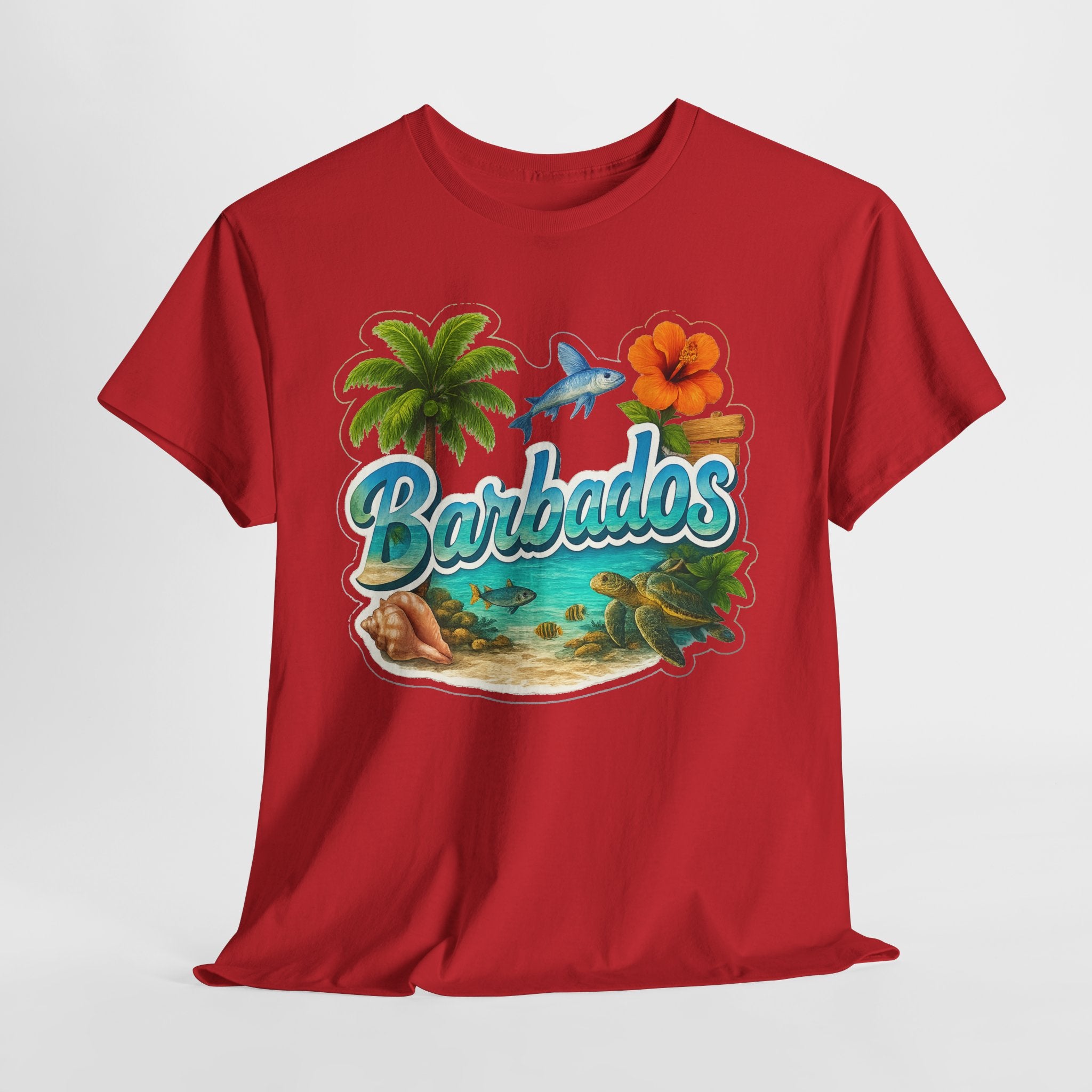 Barbados Beach Graphic Tee — Tropical Island Vacation T‑Shirt