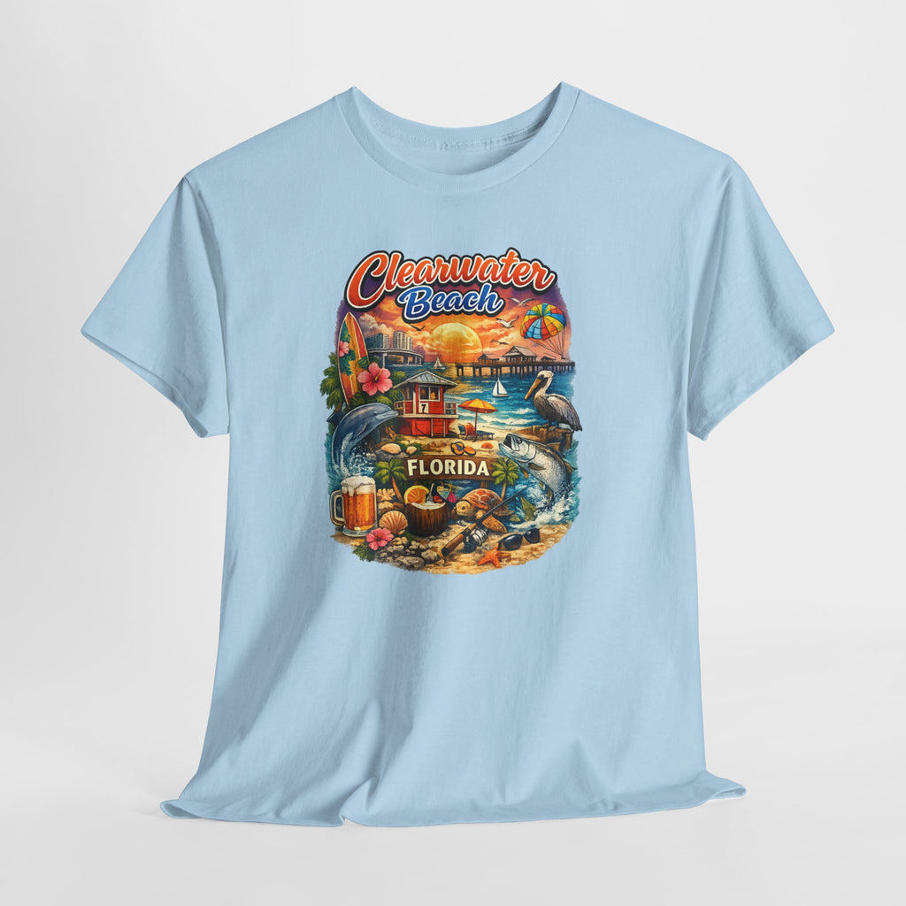 Clearwater Beach Florida Vintage Vacation T-Shirt
