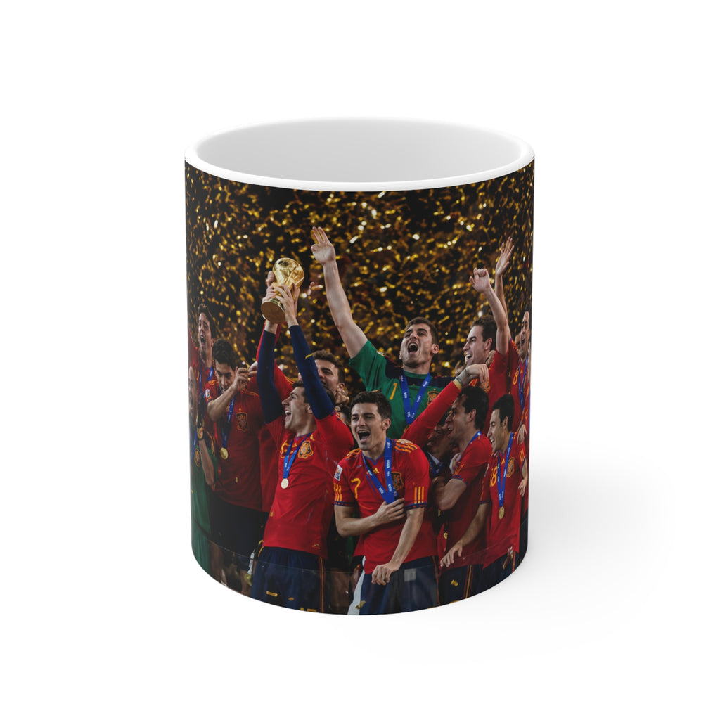 Spain 2026 World Cup Champions Photo Mug — Ceramic Coffee Cup (11oz & 15oz)